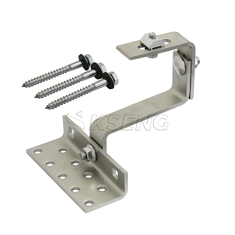 Solar mounting bracket hook on tile roof